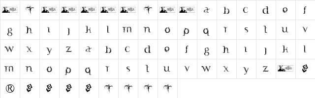 FTF Indonesiana Sketch Book Regular  glyph index