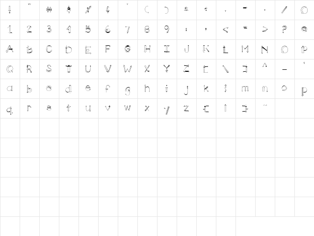 CK Arrows Regular  glyph index