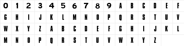 NBA Kings Alternate Regular  glyph index