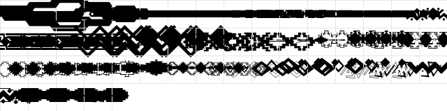 SC Southwest Dividers Regular  glyph index