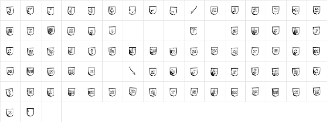 Troll Bait Regular  glyph index