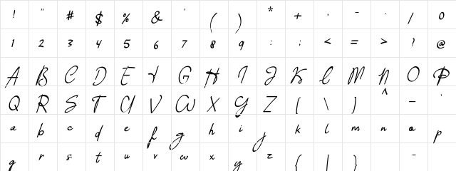 Photograph Regular  glyph index