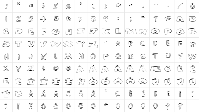 FZ UNIQUE 30 HOLLOW EX Normal  glyph index