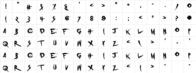 Prodigy Forever Regular  glyph index