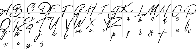 Bentley FREE Regular  glyph index