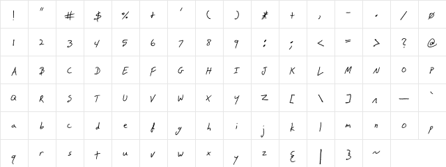 Snake Medium  glyph index