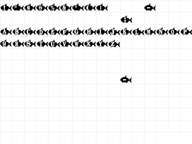 AEZ goldfish AEZ goldfish  glyph index