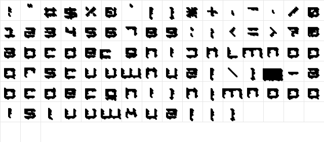 DS Home Back Regular  glyph index