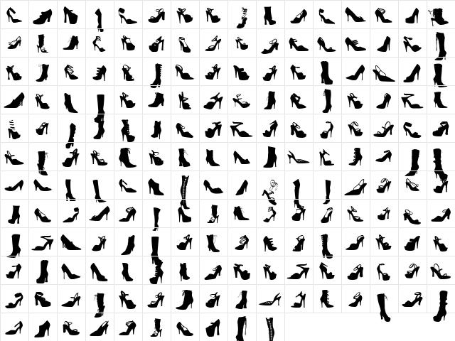 WC Fetish Bta Regular  glyph index