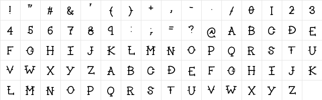 LAKESIDE Medium  glyph index