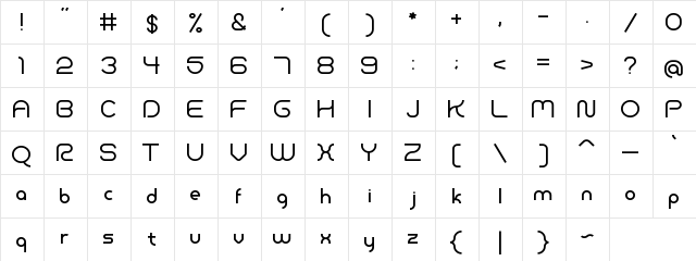 Adonay Regular  glyph index