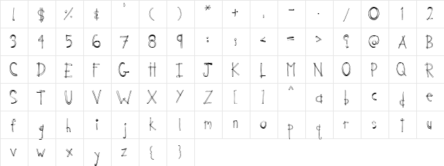 2Peas Bamboo Regular  glyph index