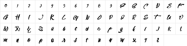 SEMPAK Regular  glyph index