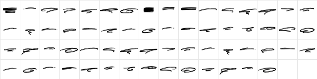 Greatest Richmond Swash Regular  glyph index