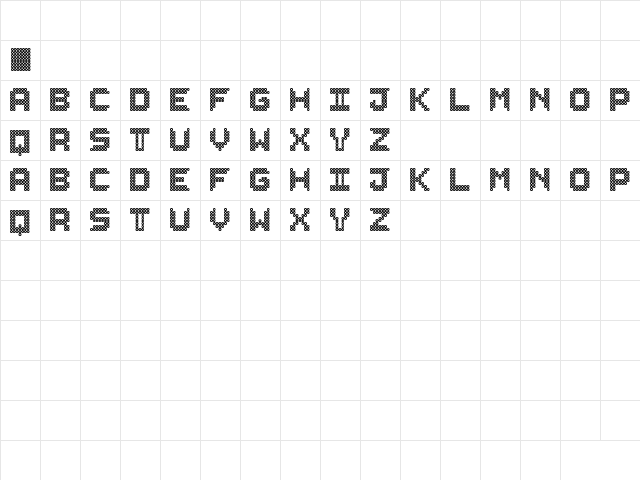 leders St Regular  glyph index