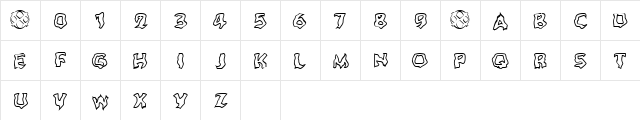 Ghoul Outline Normal  glyph index