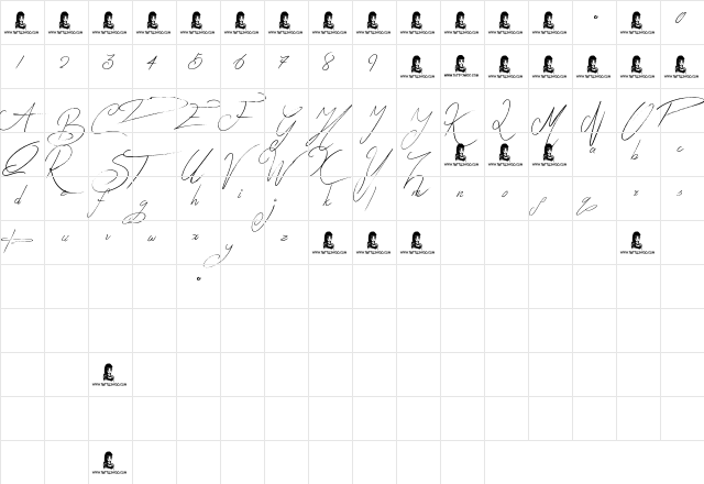 Zentaiges Regular  glyph index