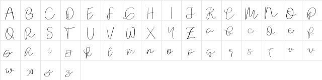 Orchard Regular  glyph index