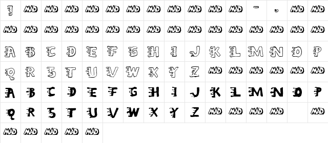 Liquidy Bulbous Regular  glyph index