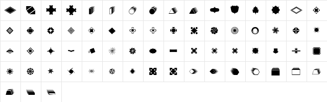 WWButtonTime Regular  glyph index
