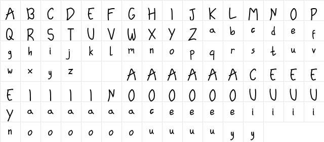 Leading Role Demo Regular  glyph index