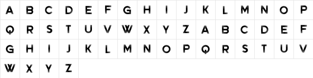 Noisy Walk Regular  glyph index