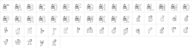 KG WINTERSNO Regular  glyph index