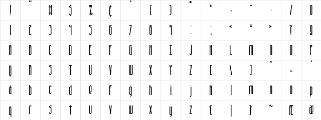 Overhead BRK Normal  glyph index