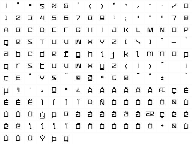 CommunityService UltraBold  glyph index