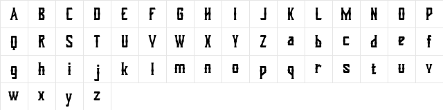 Dohong Kaliba Free Version Regular  glyph index