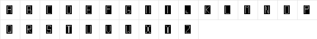 Reverso Regular  glyph index