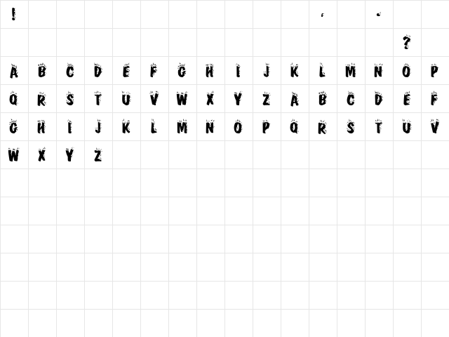 Flames FC Normal  glyph index