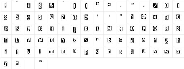 2Peas Gas Station 2Peas Gas Station  glyph index