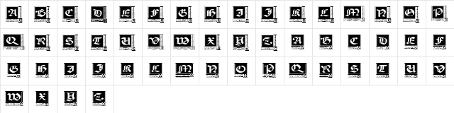 Woodcut_Capitals Regular  glyph index