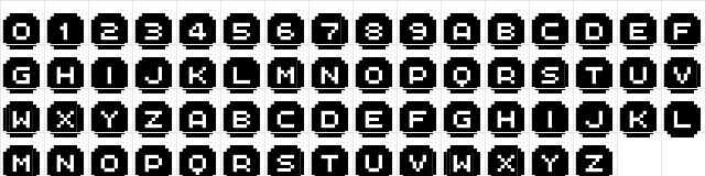 FFF Interface06 Regular  glyph index