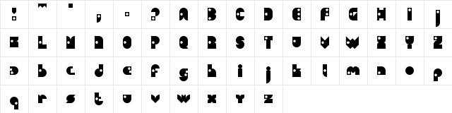 martico Regular  glyph index