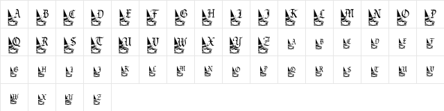 Pf_coffee Normal  glyph index