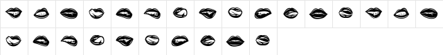 Mund Regular  glyph index