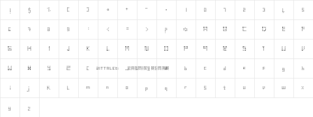 vintsis Regular  glyph index