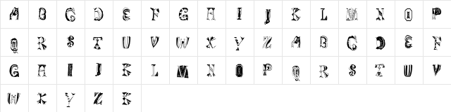 Magyarish Regular  glyph index