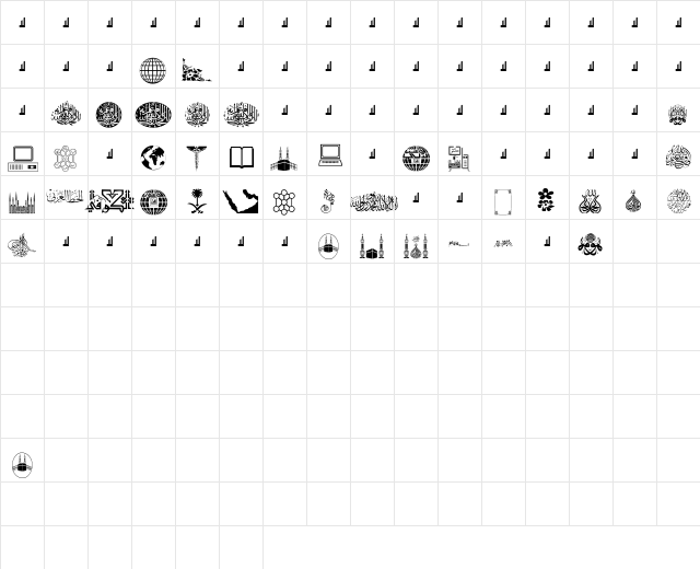 MCS Mix. Normal  glyph index