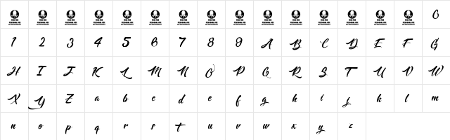 Langoustine Regular  glyph index