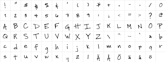 SF-Heather SF-Heather  glyph index