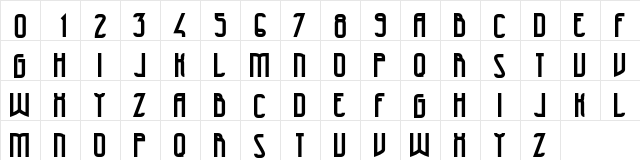 47 Bold  glyph index