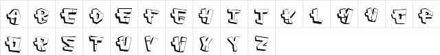 CAPconstruct Regular  glyph index