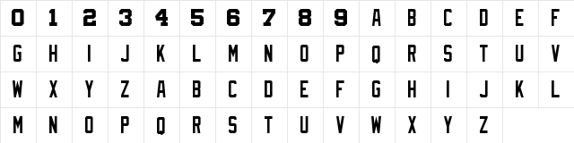 NBA Spurs Regular  glyph index