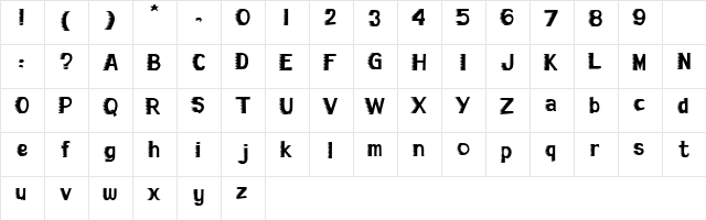 Go Regular  glyph index
