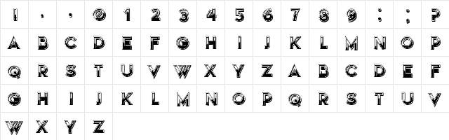 Restroom Dirt Regular  glyph index