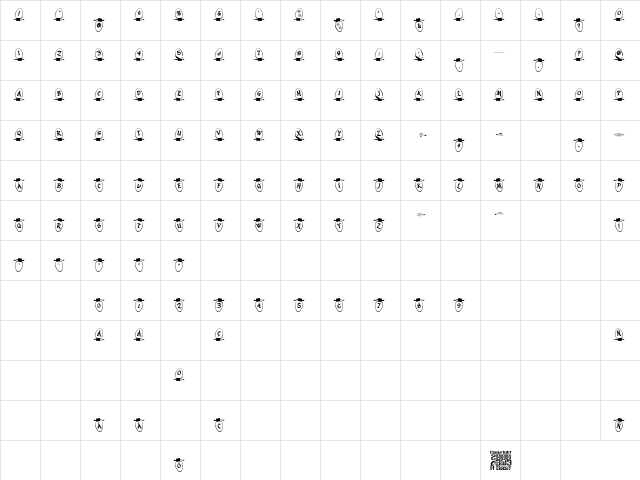 Christmas Lights Outdoor Regular  glyph index
