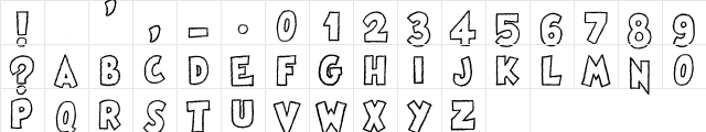 Famous Oldies Plain Regular  glyph index